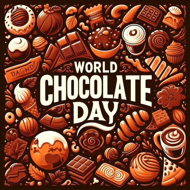 World Chocolate Day Background Social Media Post World Chocolate Day