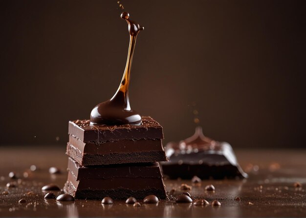 Photo world chocolate day chocolate images banner design generative ai