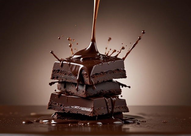 Photo world chocolate day chocolate images banner design generative ai