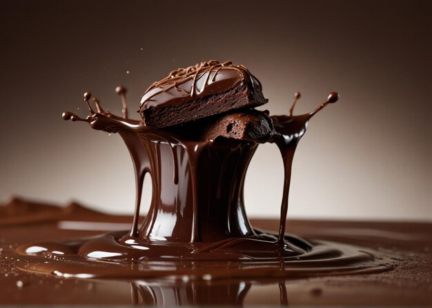 Photo world chocolate day chocolate images banner design generative ai