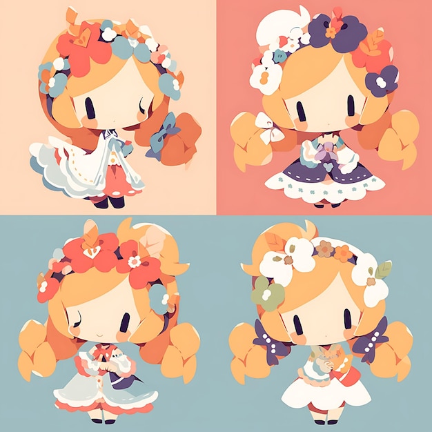 The World of colorful Chibi collections Adorable Art Kawaii Culture and Cute Delights