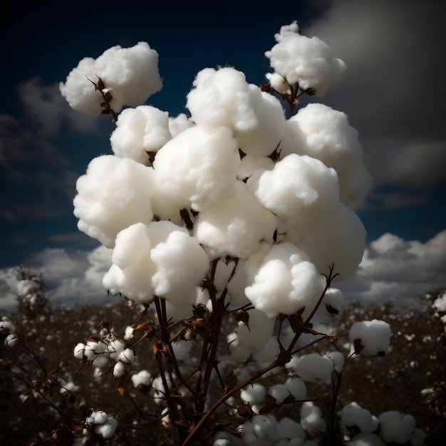 World Cotton Day a cotton tree Ai generated