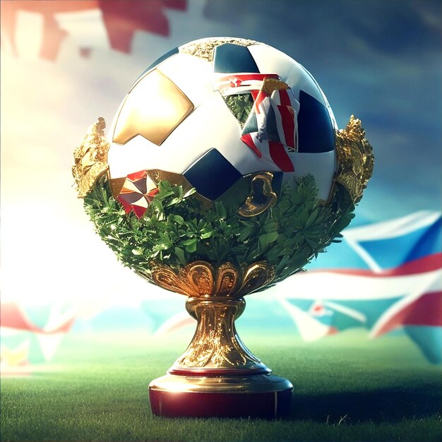 Photo world cup trophy ai generated