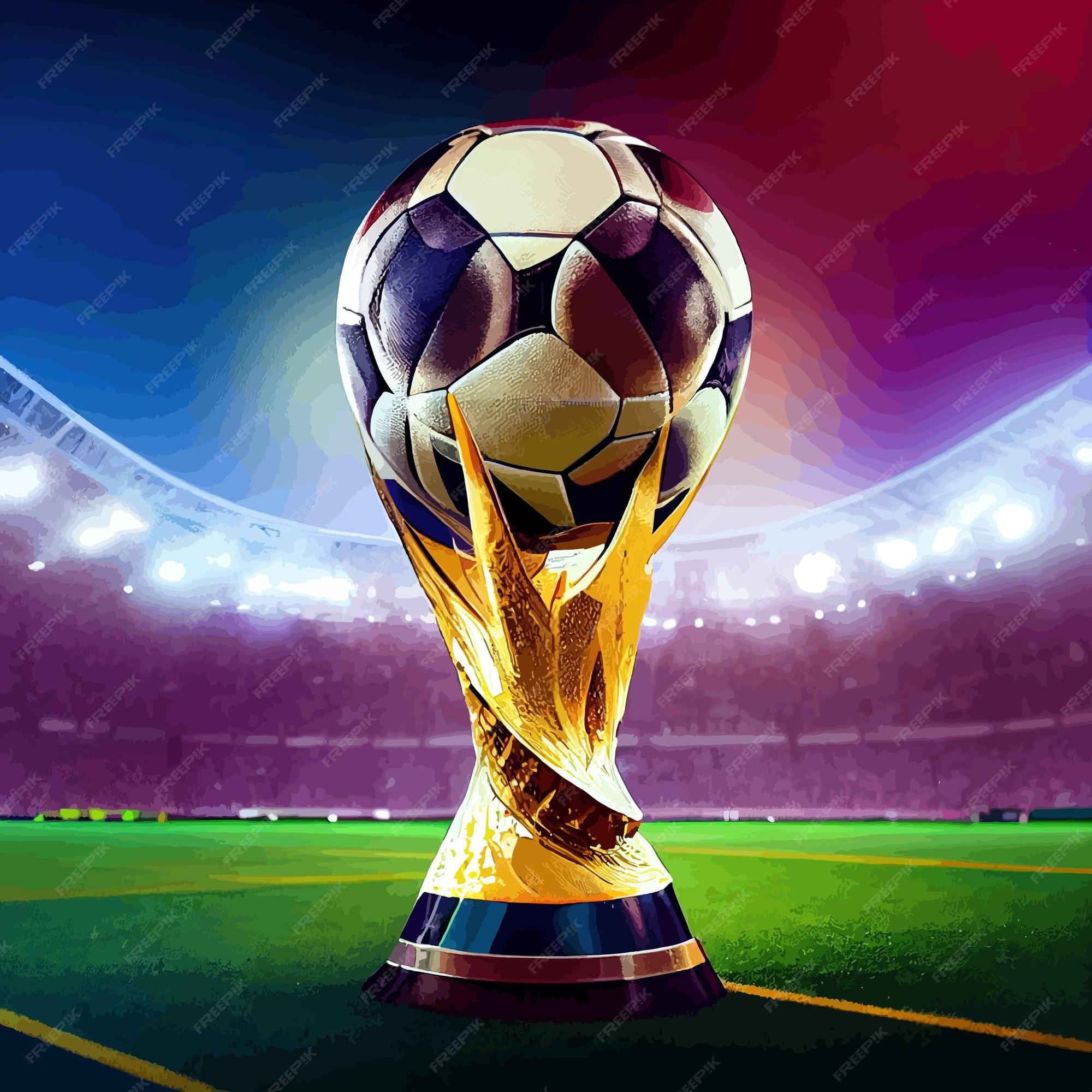 World cup trophy football hi-res stock photography and images - Alamy