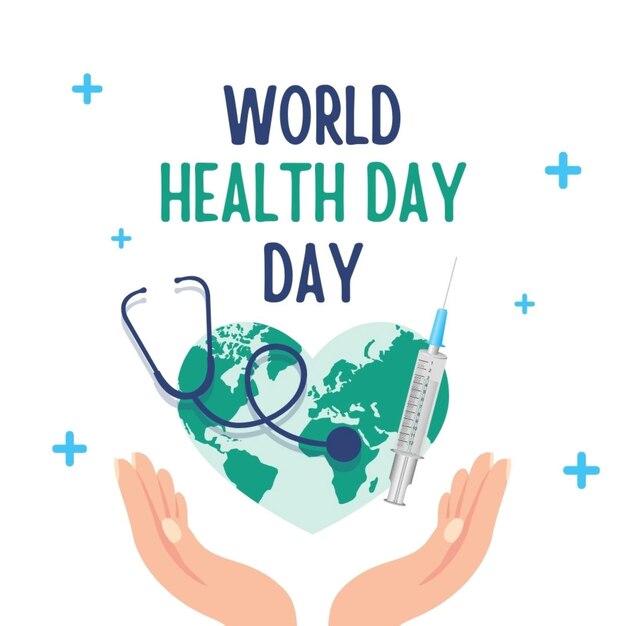 a world day poster with a heart that says world day day