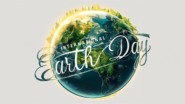 a world day poster with a quote from earth day