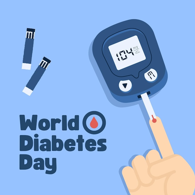 Foto banner di giornata mondiale del diabete