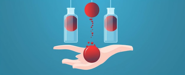 世界の寄付者が一日を与える 血液の健康 心臓を助ける 生命を助ける 生成AI