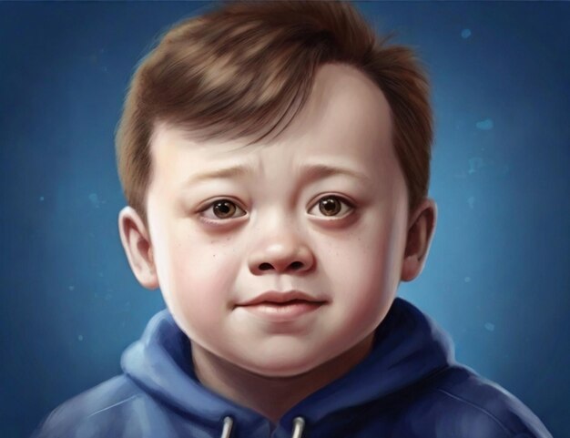 World down syndrome day boy portrait