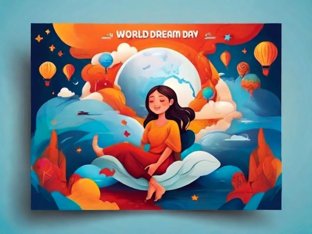 World dream day banner design