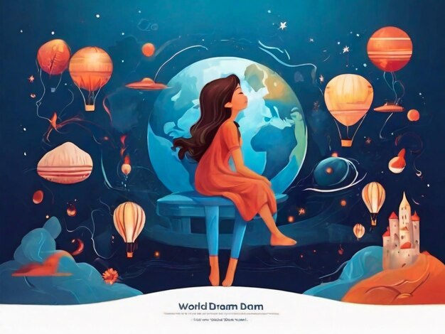 World dream day banner design