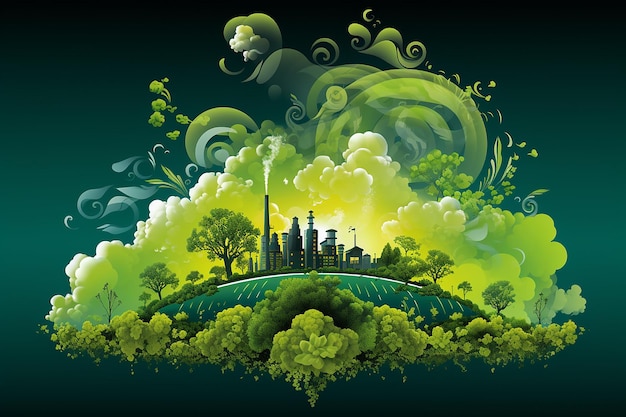 World Earth Day illustration design image generated by AI