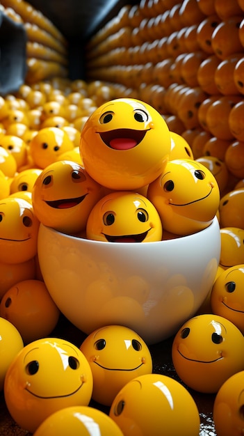 world emoji day background HD 8K wallpaper Stock Photographic Image