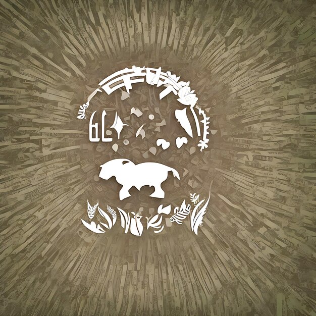 Фото Всемирный день окружающей среды и земли концепция бумаги вырезать бумагу коллаж стиля фона ai ganarated