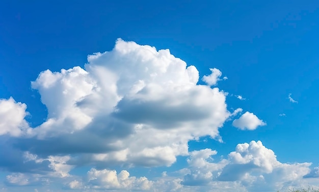 World environment day concept blue sky with white clouds generate ai