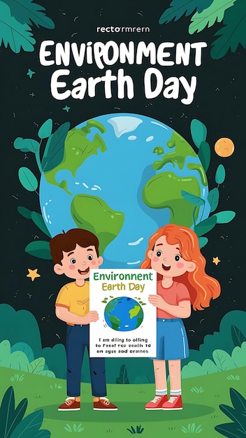 Photo world environment day and earth day illustrations ai generator