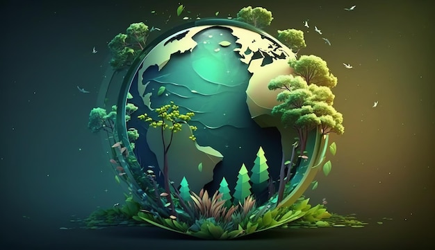 World Environment Day Importance of protecting nature Environment World Earth Day Generative Ai