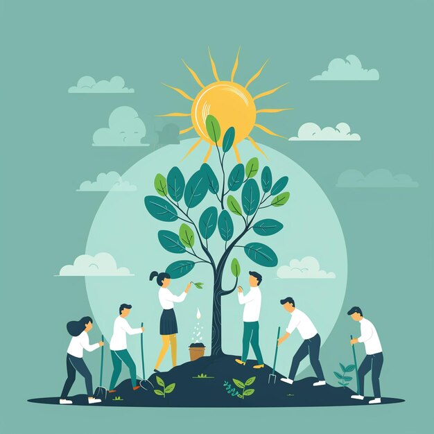 Photo a world environment day vector