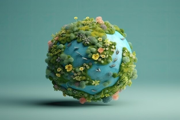 World environment and earth day concept with globe nature