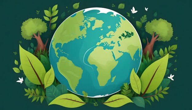 World environment and earth day Illustrations
