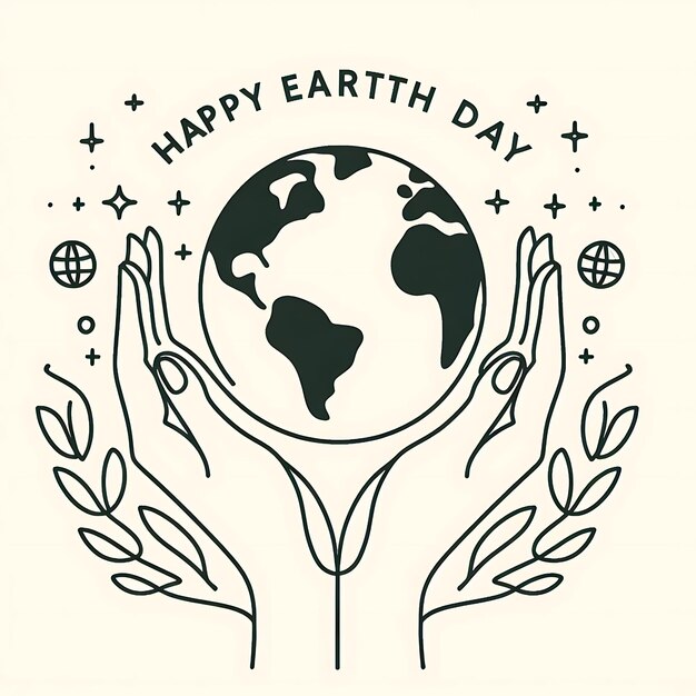 Photo world environment and earth day vector illustration design background