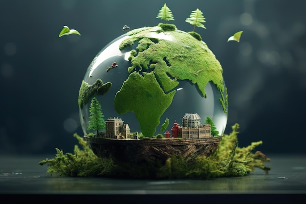 世界環境と地球母の日 コンセプト