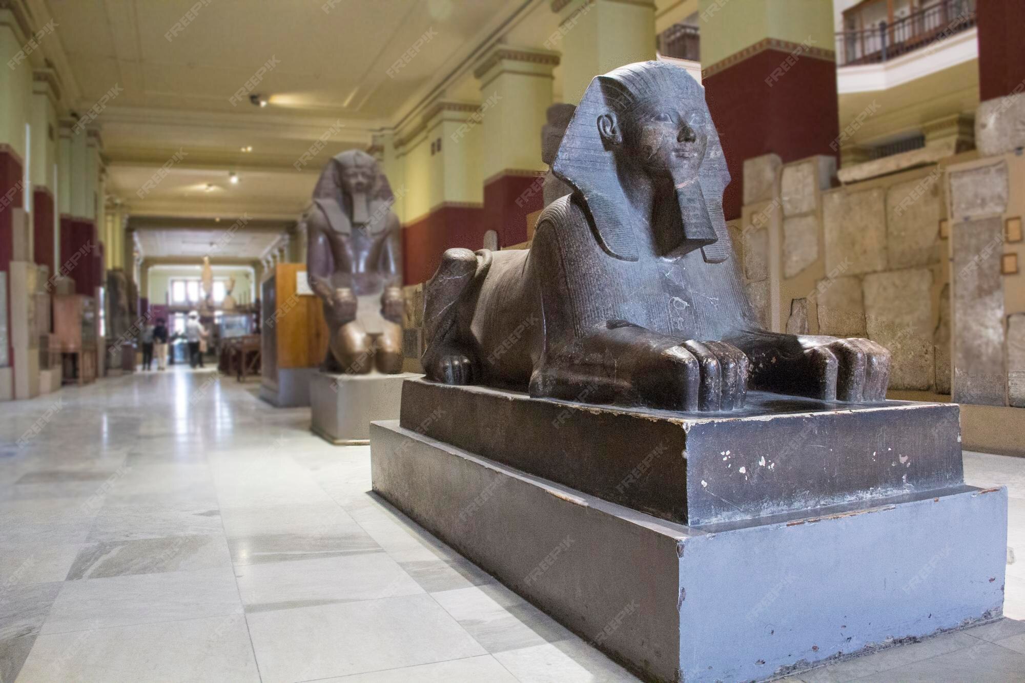 Premium Photo Worldfamous ancient exhibits at the Egyptian Museum in Cairo, Egypt