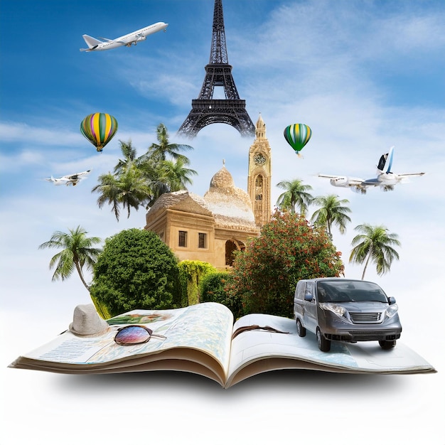 world famous place travel background