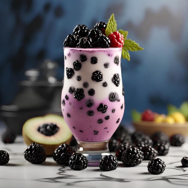 a world of flavor with a stunning smoothie