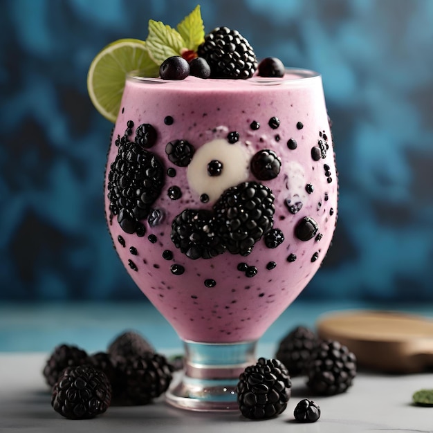 a world of flavor with a stunning smoothie