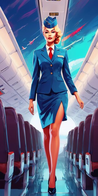 world flight attendant day the flight attendant is on board the plane a woman at work