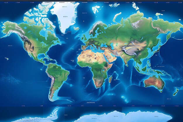 Premium Photo  World from Above Captivating Global Aerial View 