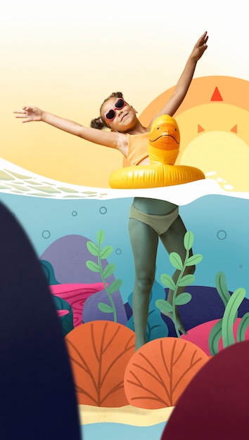 a world of fun collage design