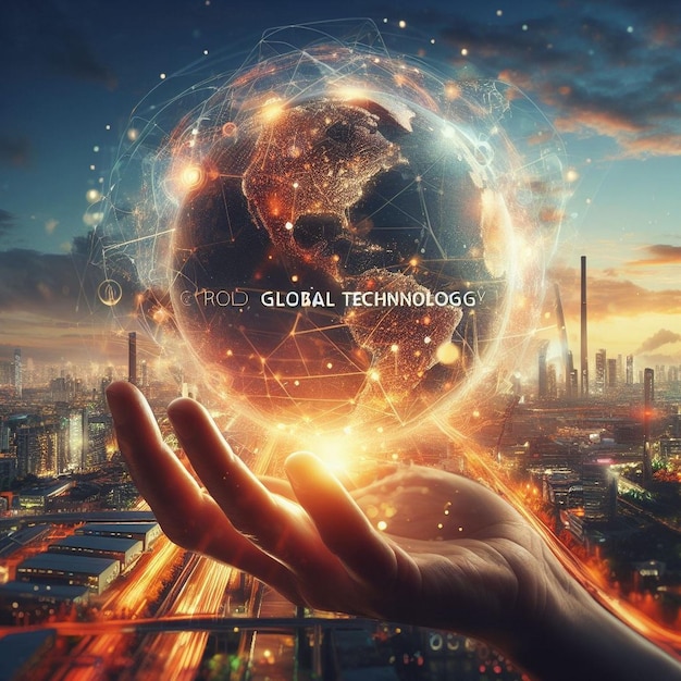 Premium AI Image  WORLD Global Technological Advancements Navigating 