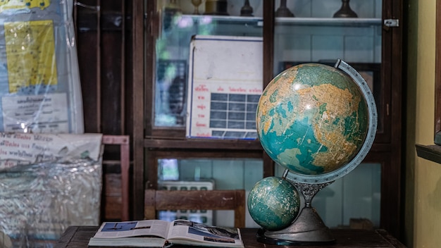 World globe on the desk