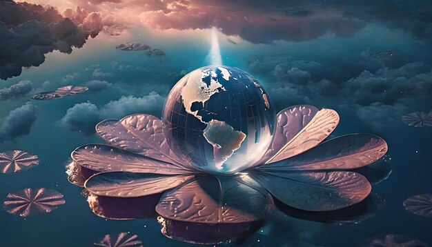 a world globe with the world on it