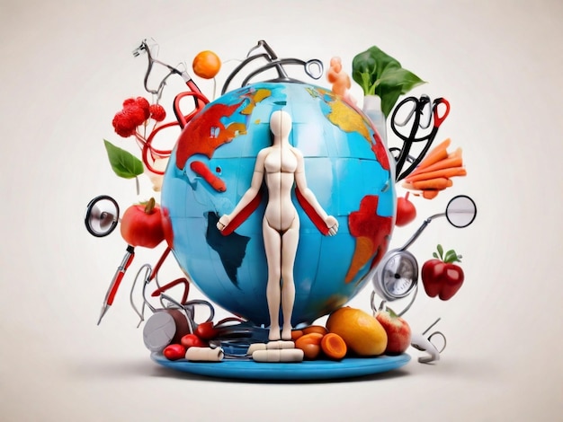 world health day abstract background