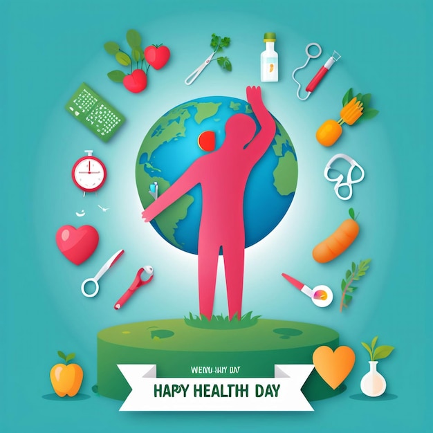 Photo world health day background image