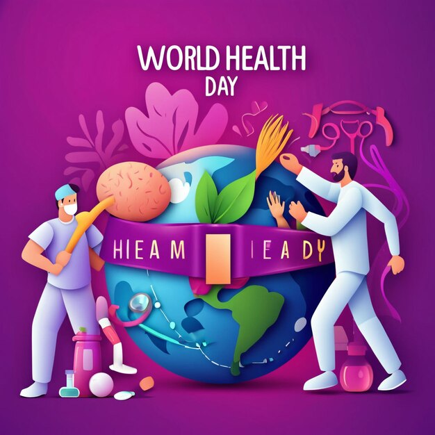 Photo world health day background image