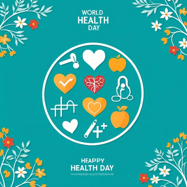Фото Фоновое изображение всемирного дня здоровья