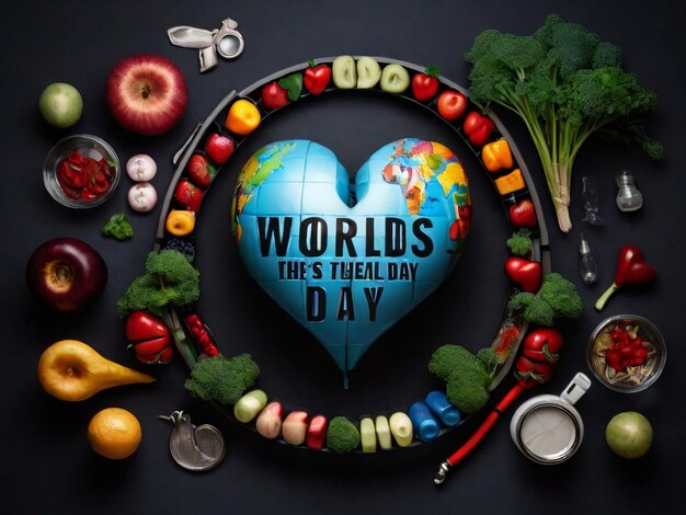 World Health Day dark background high image