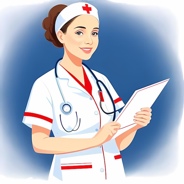 World Health Day A Female Doctor Clipart