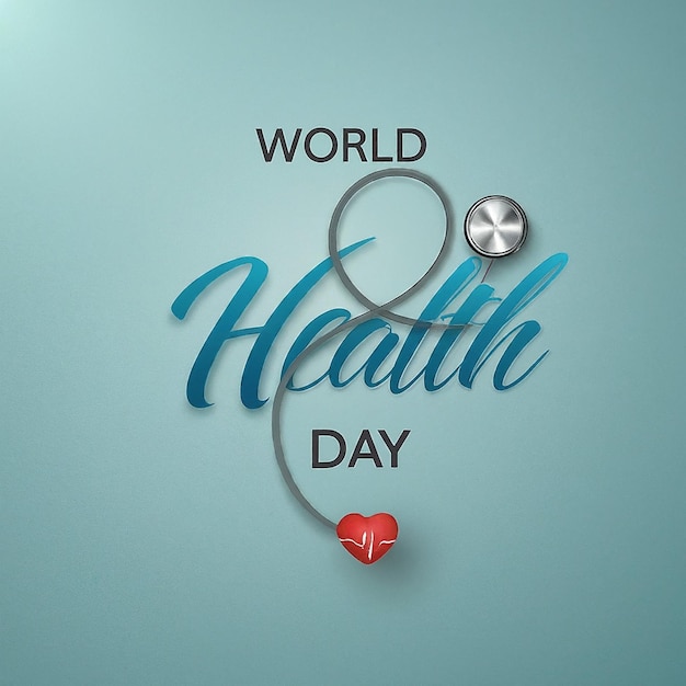 Foto illustrazione piatta della giornata mondiale della salute