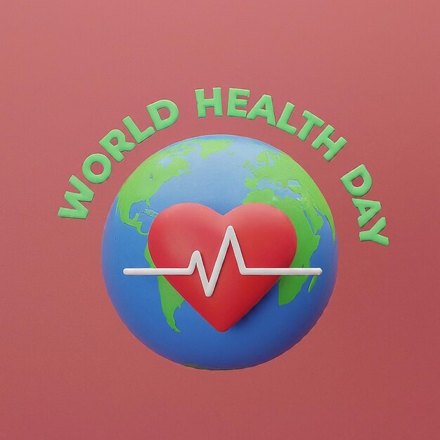 World Health Day Flat Illustration