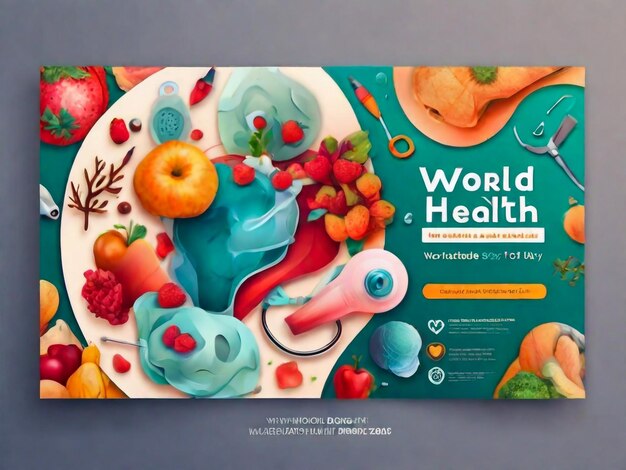 Photo world health day global health awareness day celebrated every year on 7th april vector illustrati