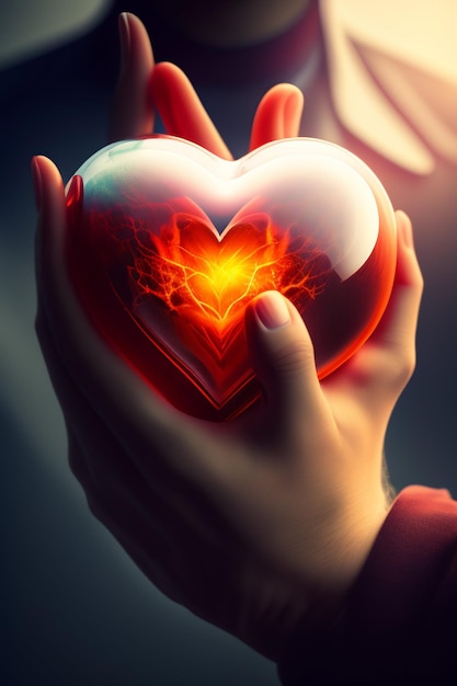 World Heart Day 2023 Background Ai Generate