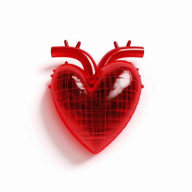 World heart day human heart beat with world map concept banner