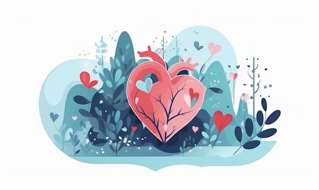 World heart day illustration