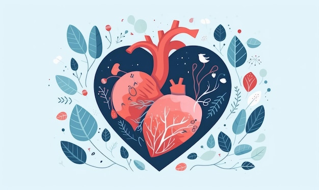 World heart day illustration