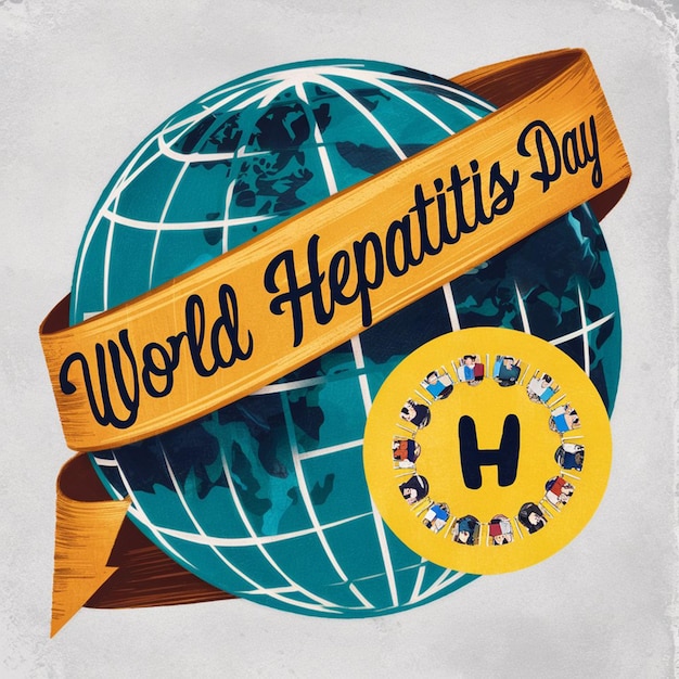 Photo world hepatitis day background